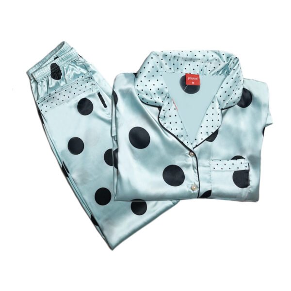 Polka Dot Silk Pajama Set