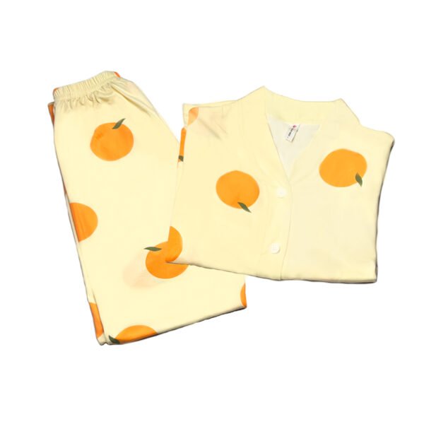 Citrus Cotton Jersey Pajama Set